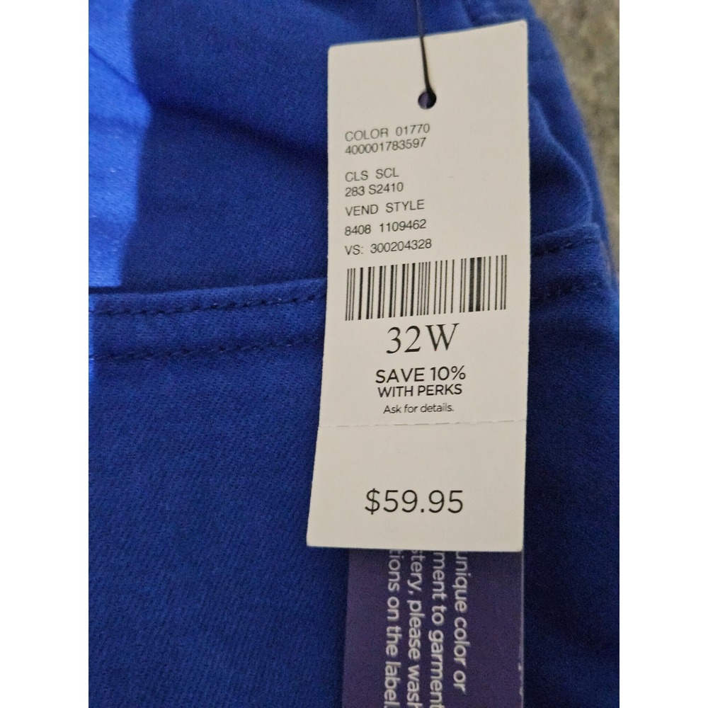 Catherines The Universal Jean Women's 32W Blue Stretch Capri Pants NWT - Picture 8 of 11